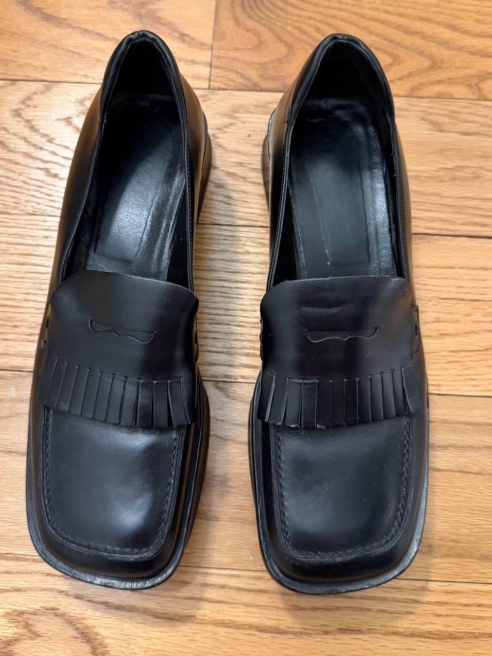 Prada Rare Black Leather Loafers - Picture 6 of 9